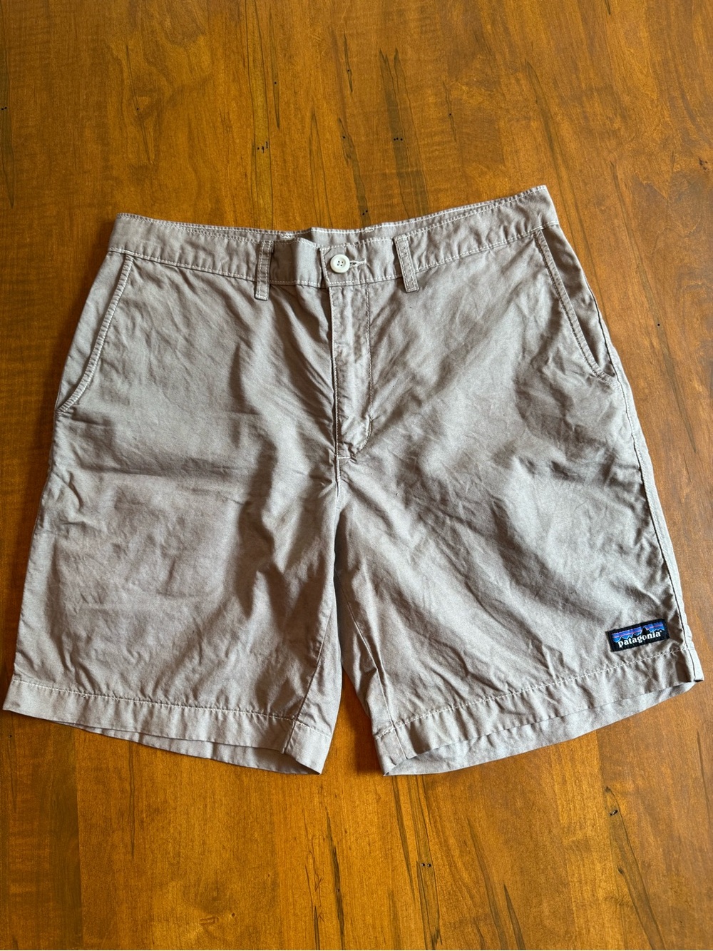 Patagonia Men's Lightweight Hemp All-Wear Shorts in Taupe Overdye